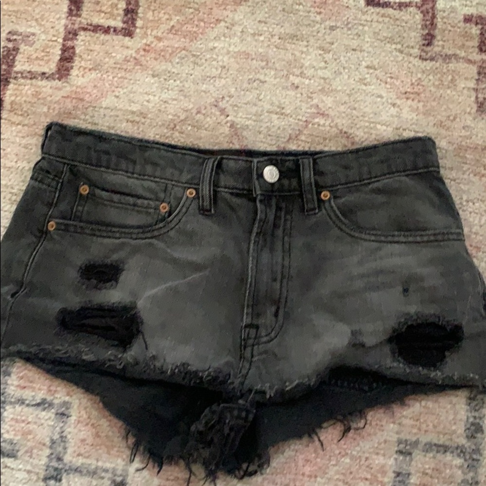 BDG Black Jean Shorts